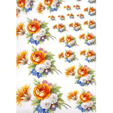 Ref. 78469 -  DECALQUE BUQUÊ AMARELO 1140/24